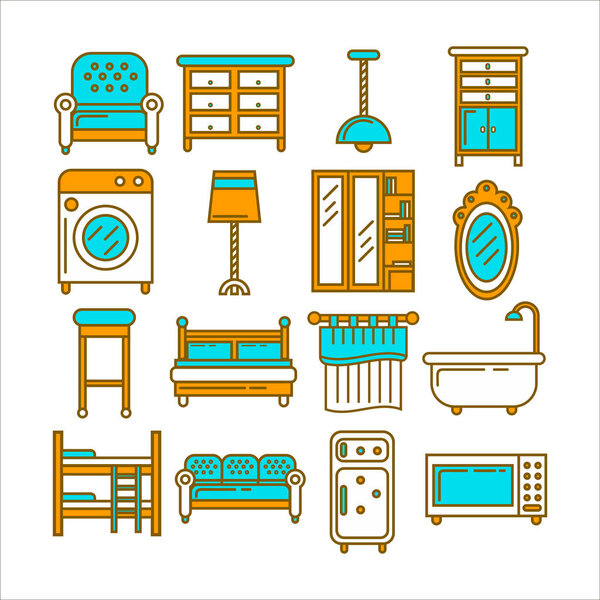 Минималистичная современная удобная мебель
 