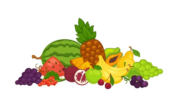 Dulces frutas deliciosas — Vector de stock