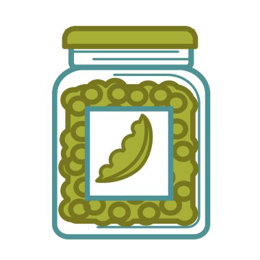 Cam Kavanoz bezelye korunmuş