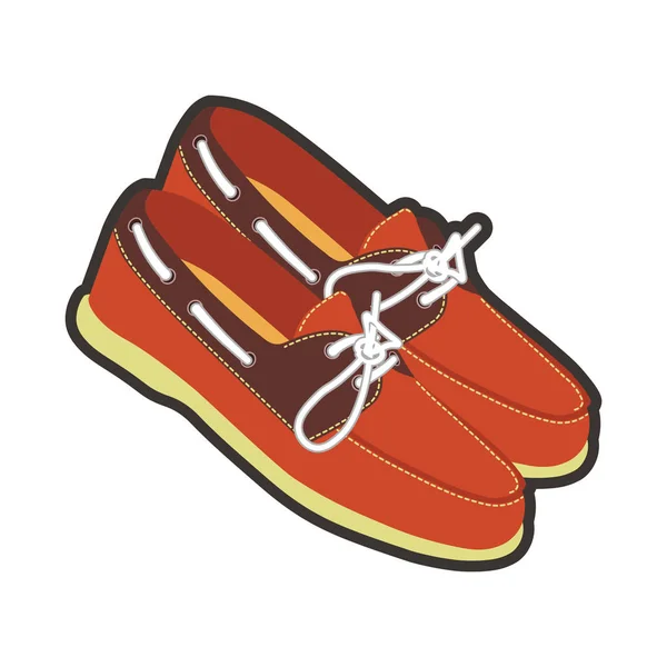 Şık deri ayakkabı — Stok Vektör