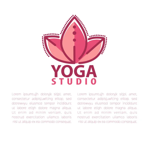 Plantilla de concepto yoga — Vector de stock