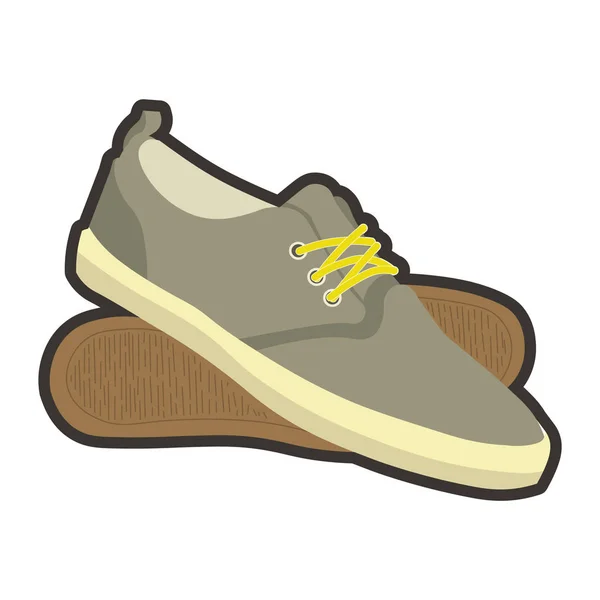 Pantofi eleganti din piele — Vector de stoc