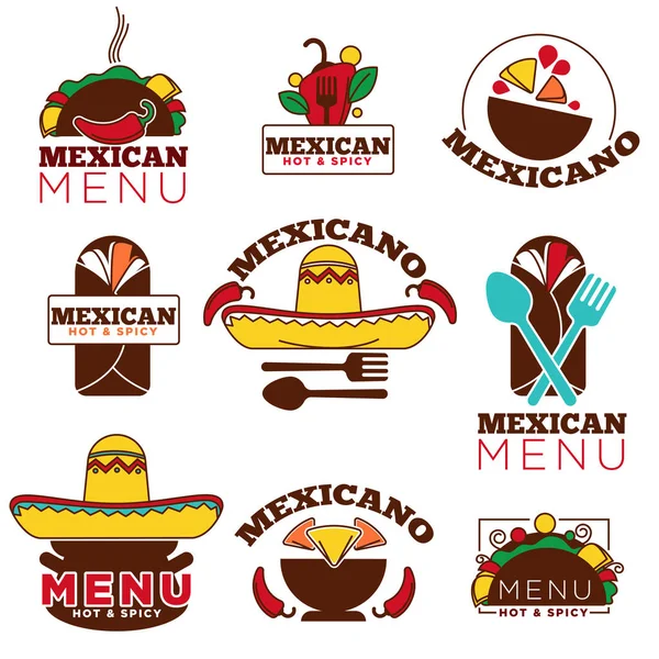 Traditional national Mexican set — Stock Vector