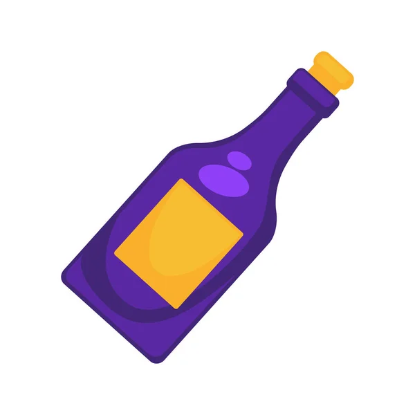 Bottiglia di colore viola — Vettoriale Stock