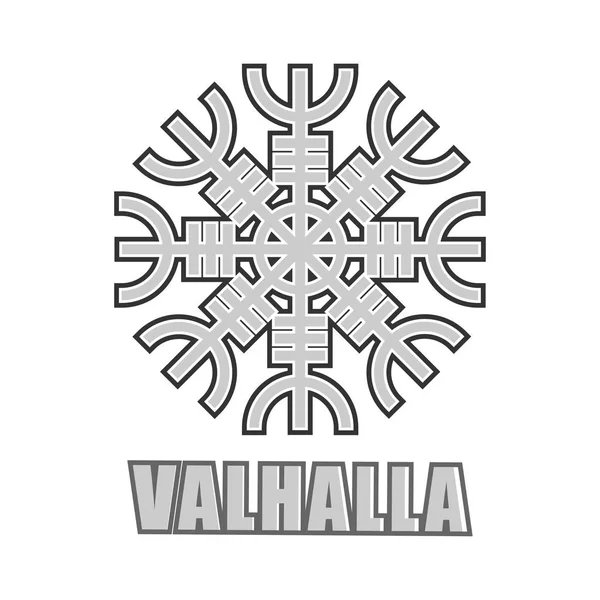 Viking Valhalla ornamentado — Vetor de Stock