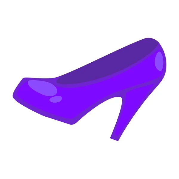 Purple colored shoe — Stock Vector