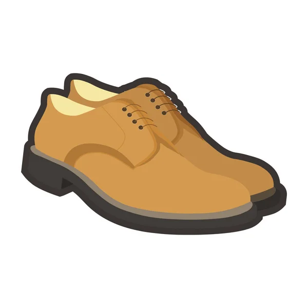 Stylish leather shoes — Stock Vector