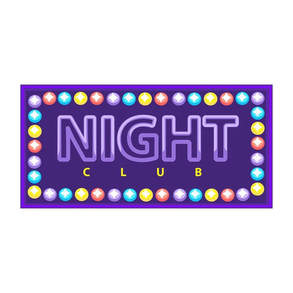 Nachtclub-Emblem — Stockvektor