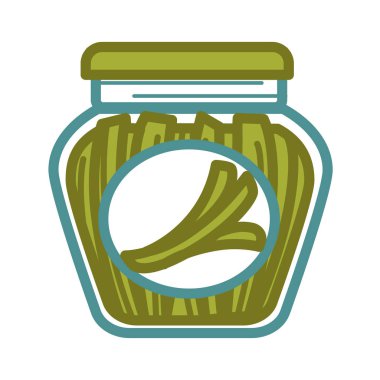 Kavanoz turşu yeşil soğan