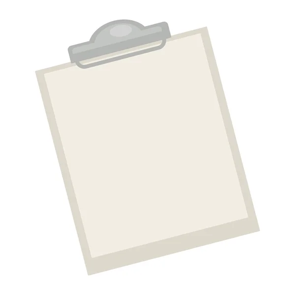 Almohadilla en blanco con papel — Vector de stock
