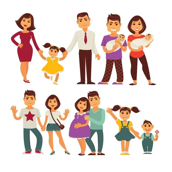 Diseño de miembros de la familia — Vector de stock