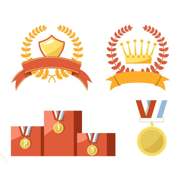 Золотые медали — стоковый вектор