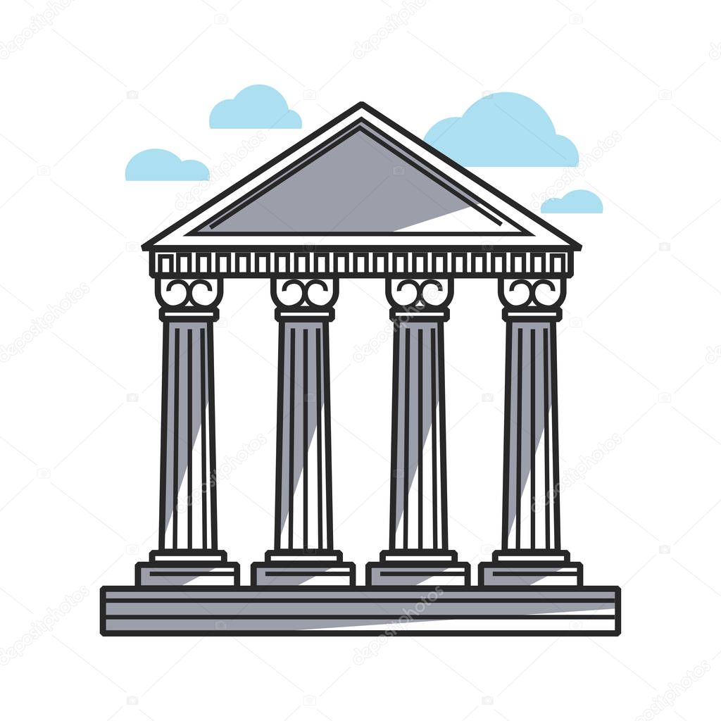 gray colored columns