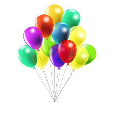renkli balonlar demet