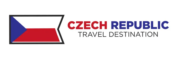 체코 공화국 국기 — 스톡 벡터