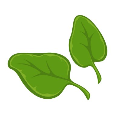 İki küçük yeşil yaprakları