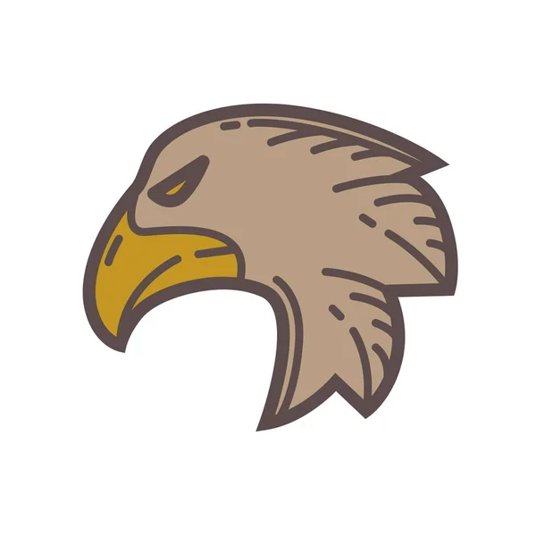 Kopf des Adlervogels — Stockvektor