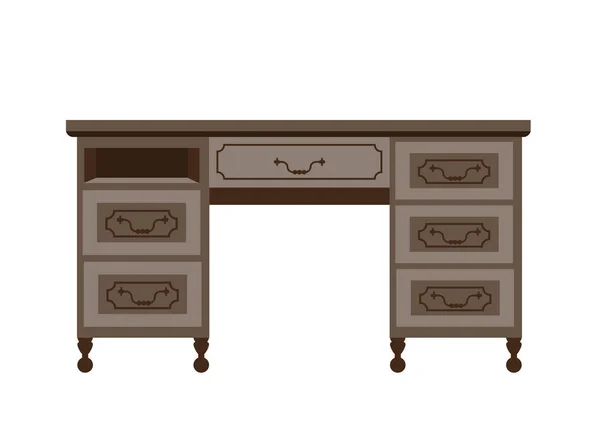 Holztisch aus alten Zeiten — Stockvektor