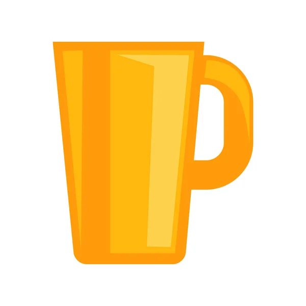 Простая желтая чашка — стоковый вектор