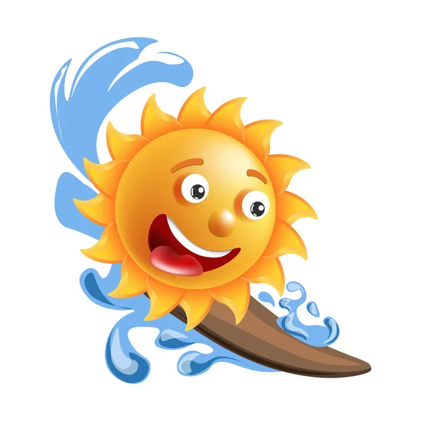 Икона улыбки солнца — стоковый вектор