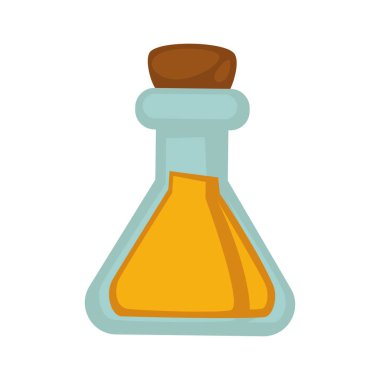 Test tüpü içinde sarı sıvı