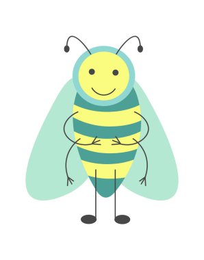 Uzun antenleri ile şirin hoverfly 