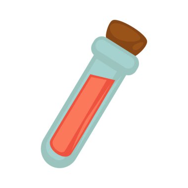 Tüp turuncu sıvı ile