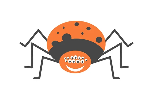Великий павук з багатьма очима — стоковий вектор
