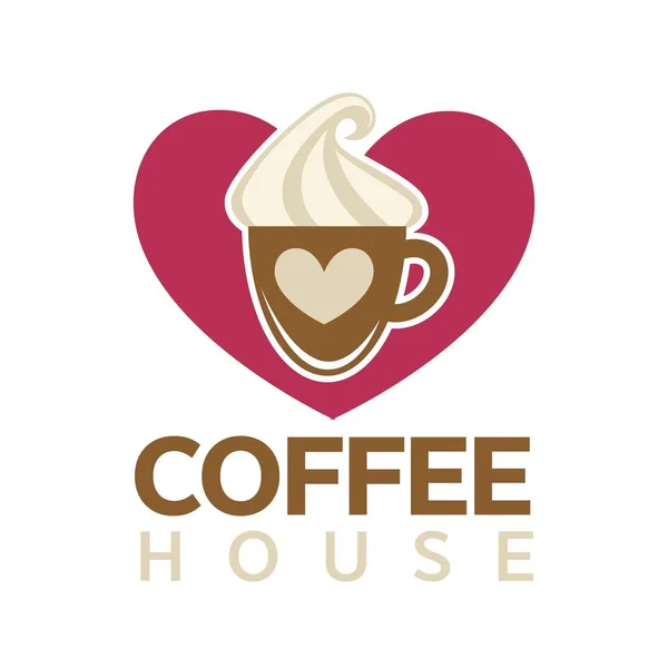 Coffee house emblem — Stock Vector