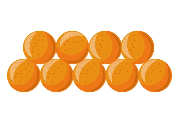 Soft tasty ripe apricots — Stock Vector