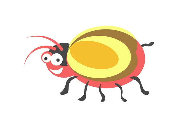 Рідкісний червоний круглий жук — стоковий вектор