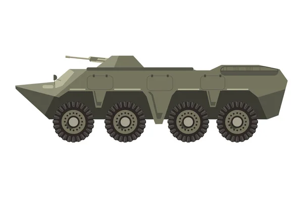 Illustration von Militärfahrzeugen — Stockvektor