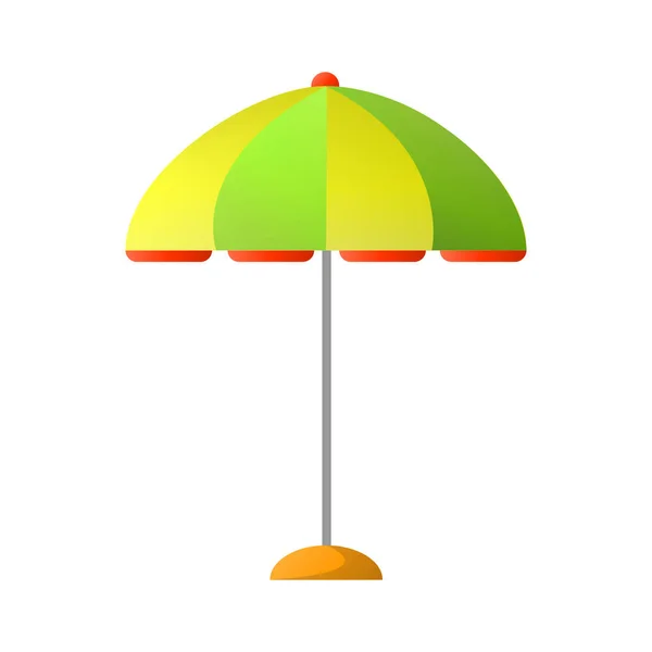 Літній смугастій парасолькою — стоковий вектор