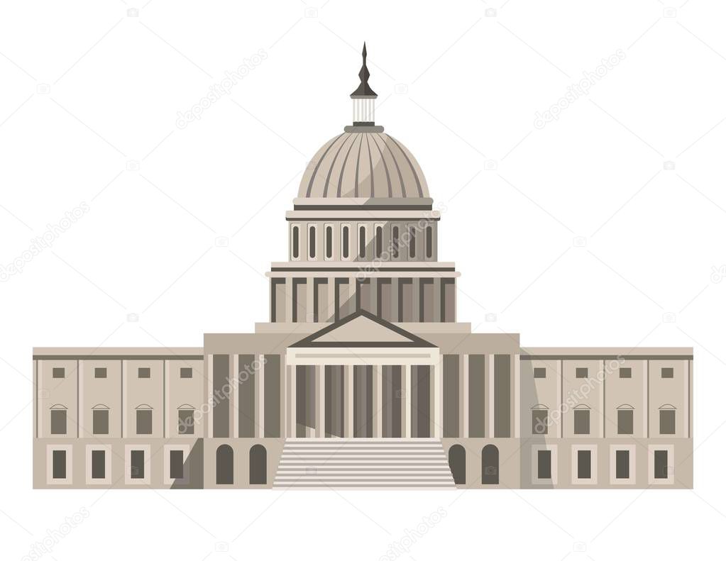 Famous United States Capitol building  