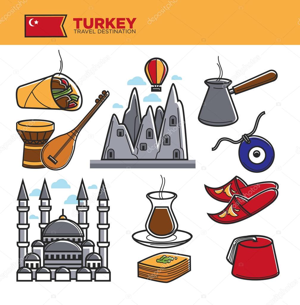 Turkey travel tourism famous symbols 