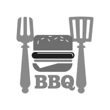 Barbekü veya barbekü ızgara burger 