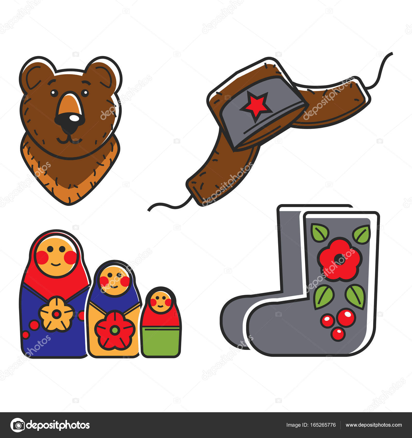 Russian traditional national symbols Stock Vector Image by ©Sonulkaster #165265776 Russian traditional national symbols Stock Vector Image by ©Sonulkaster #165265776