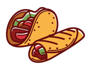 Gevrek taco ve pide buriito 