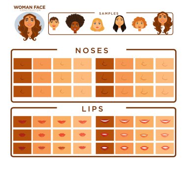 Kadın yüz Oluşturucu 