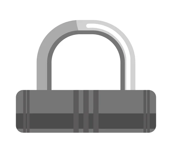 Egyszerű lock fém hurok. — Stock Vector