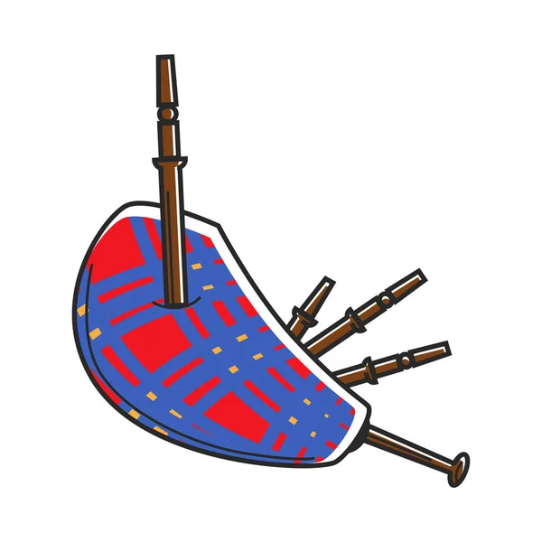 Традиционная шотландская волынка — стоковый вектор