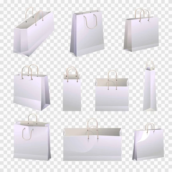 Shopping paper bags — Stock Vector