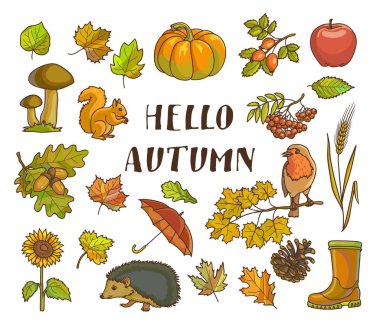 Merhaba sonbahar posteri.  