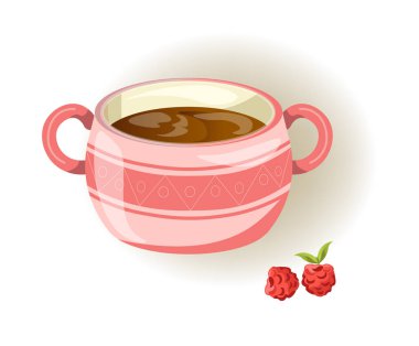 Küçük desenli pembe Kupası 