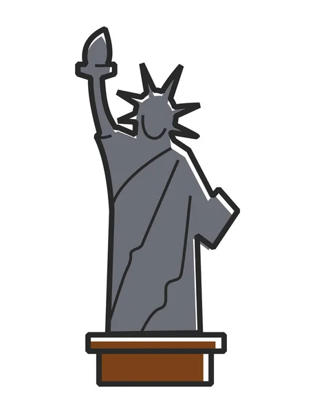 Απλή άγαλμα της ελευθερίας — Διανυσματικό Αρχείο