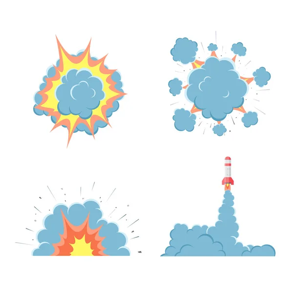 Explosion de bombe vectorielle de bande dessinée — Image vectorielle
