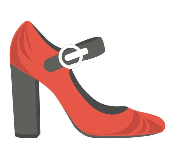 Red female shoes — Stock Vector