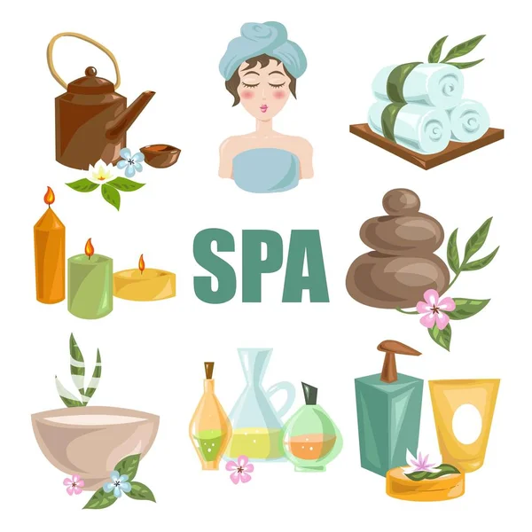 Test spa relax — Stock Vector