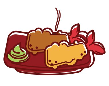 Tempura omar ve wasabi soslu 