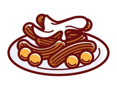 Tatlıları tatlı krema ile 